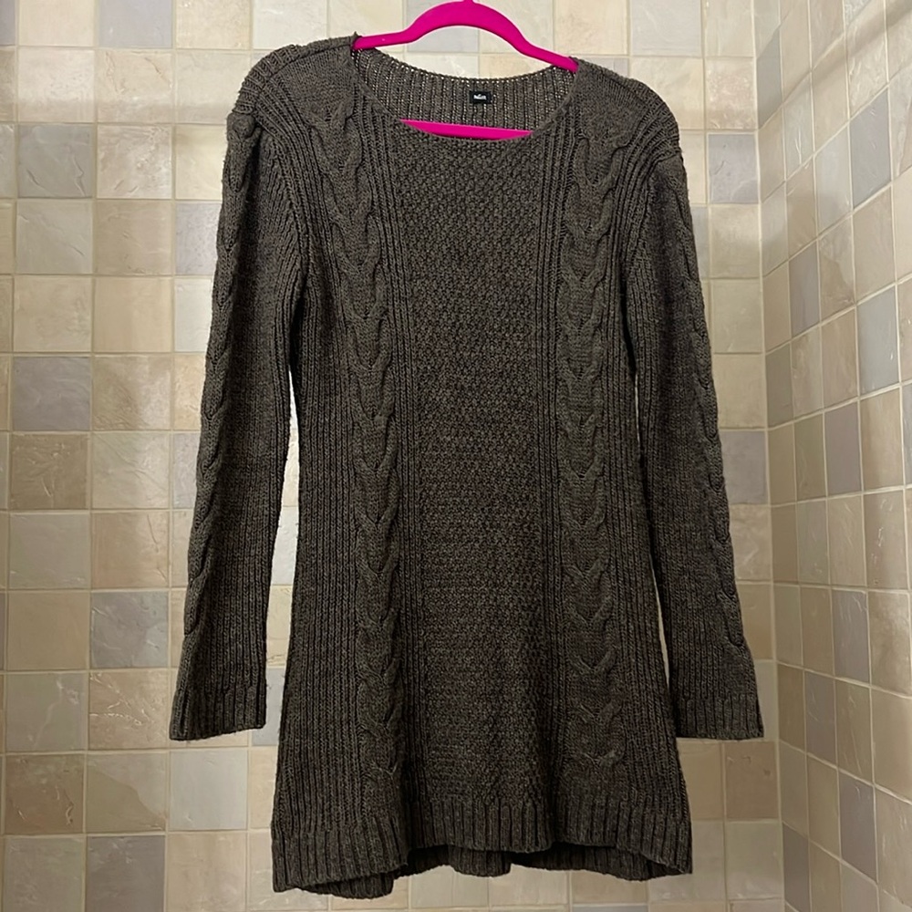 Cable Knit Sweater Dress